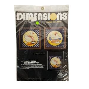 Dimensions Counted Cross Stitch Kit 3534 Country Chicken And Country Goose